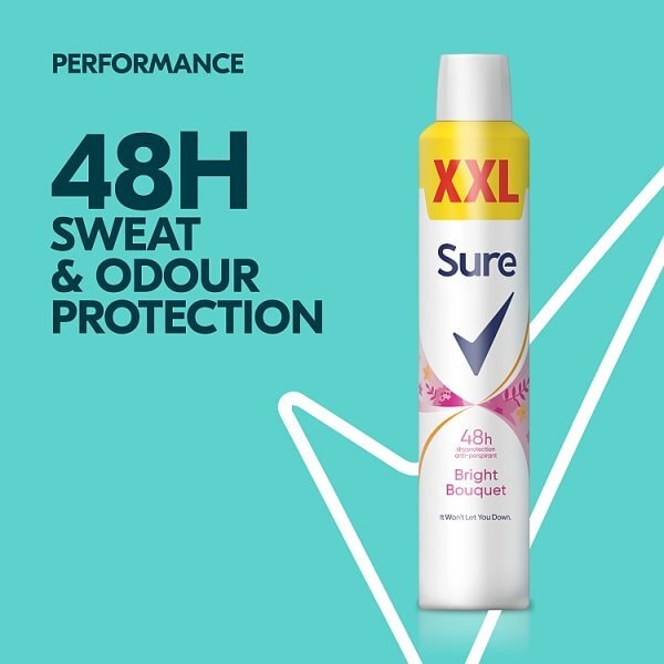 Sure Women Antiperspirant Aerosol Bright Bouquet 300ml Fifa World cup Limited Edition