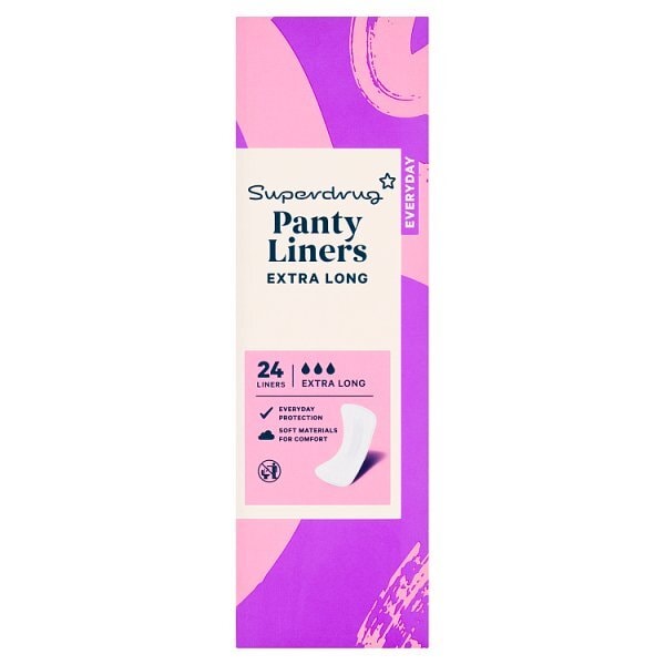 Superdrug Extra Long Pantyliners x24