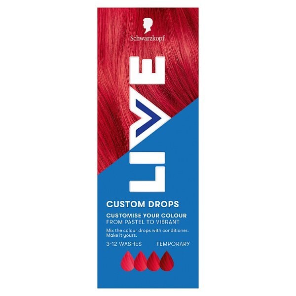 Schwarzkopf LIVE Drops Fiery Red Temporary Hair Dye