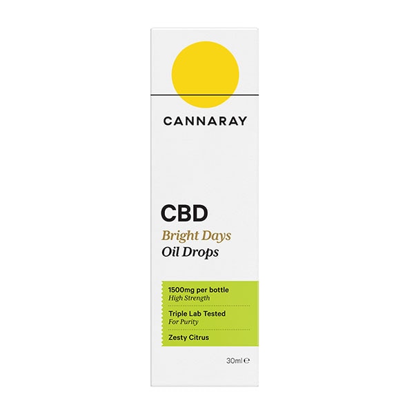 Cannaray Cbd Bright Days Oil Drops 1500Mg 30Ml