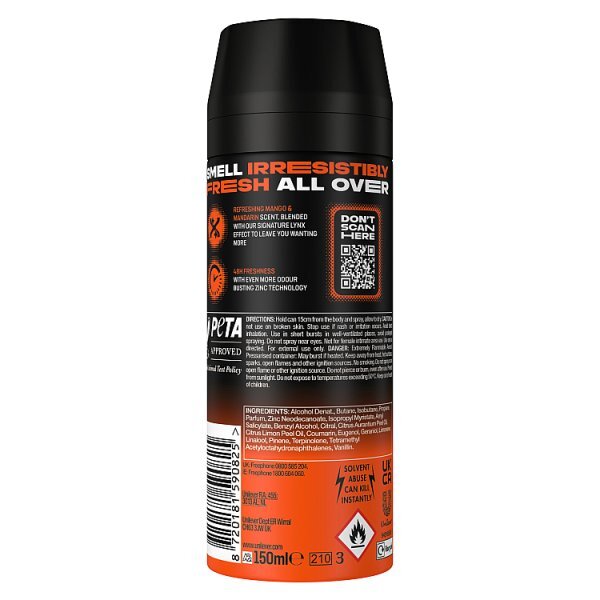 Lynx Sunset Fresh Aerosol Body Spray 150 ml