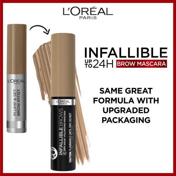 L'Oreal Paris Infallible 24H Brow Mascara 1.0 Ebony