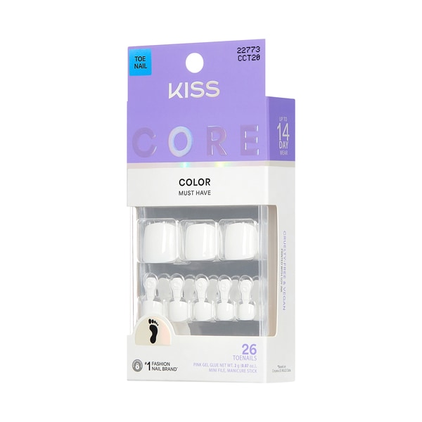 Kiss Impress Toenails - Blanc Chic