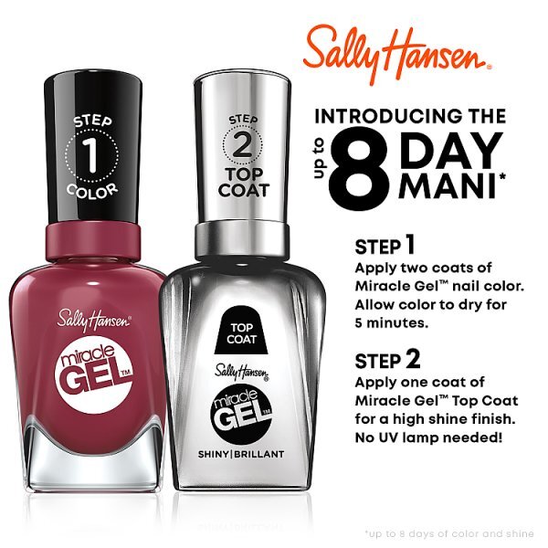 Sally Hansen Miracle Gel Duo Nail Polish- 920 Mauve-Alous