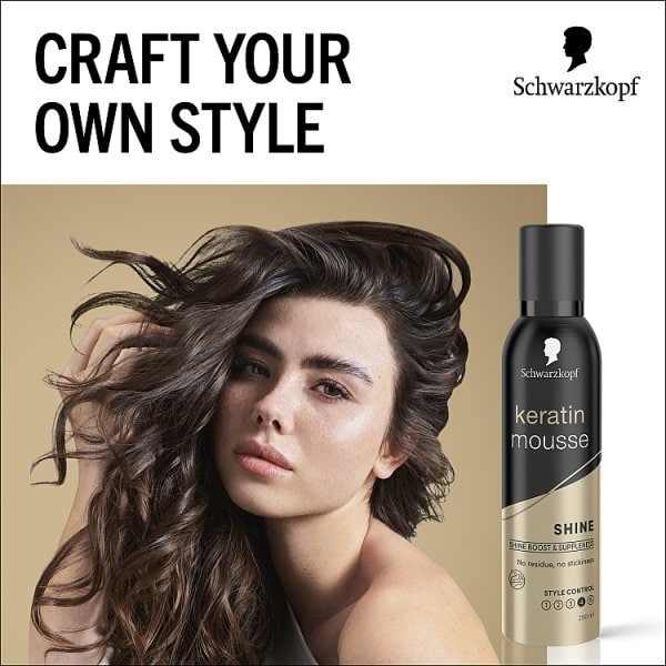 Schwarzkopf Styling Keratin Hair Mousse 250Ml