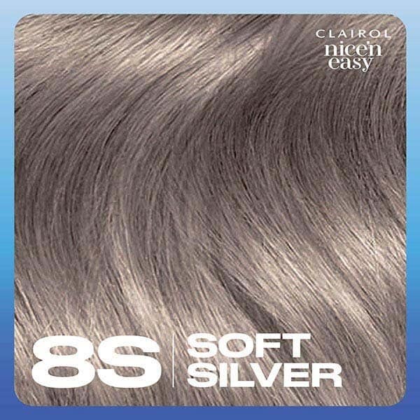 Clairol Nice'n Easy Hair Dye,  8S Soft Silver
