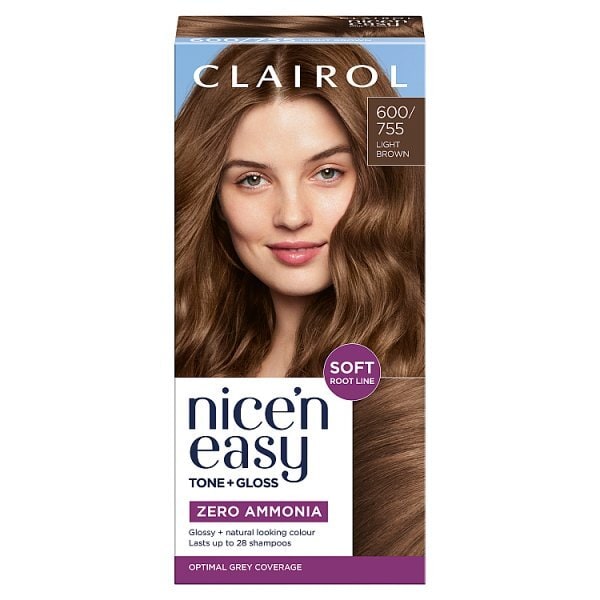 Clairol Nice'n Easy Tone+Gloss Semi-Permanent Hair Dye Light Brown