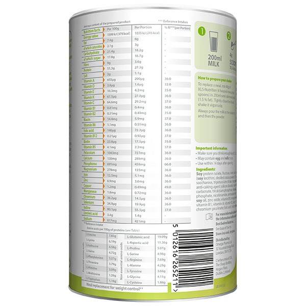XLS-Nutrition Healthy Weight Loss Shake - Chocolate