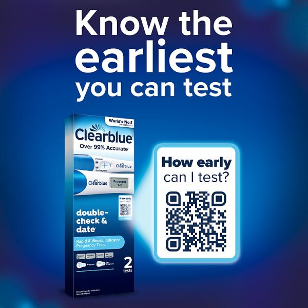 Clearblue Double Check & Date Combo Pregnancy Tests -2 Tests
