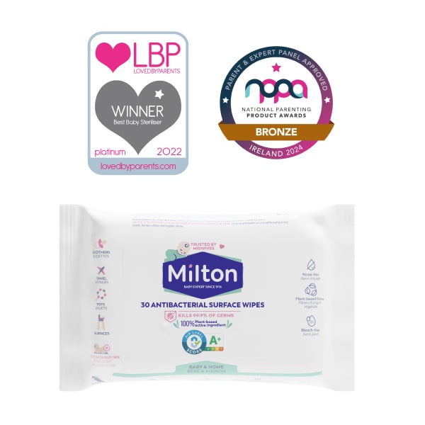 Milton Antibacterial Surface Wipes x30