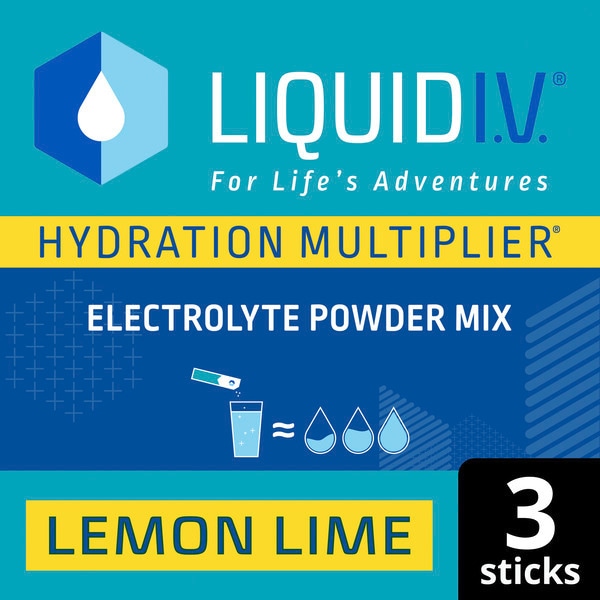 Liquid I.V.® Electrolyte Powder Mix Lemon Lime X3