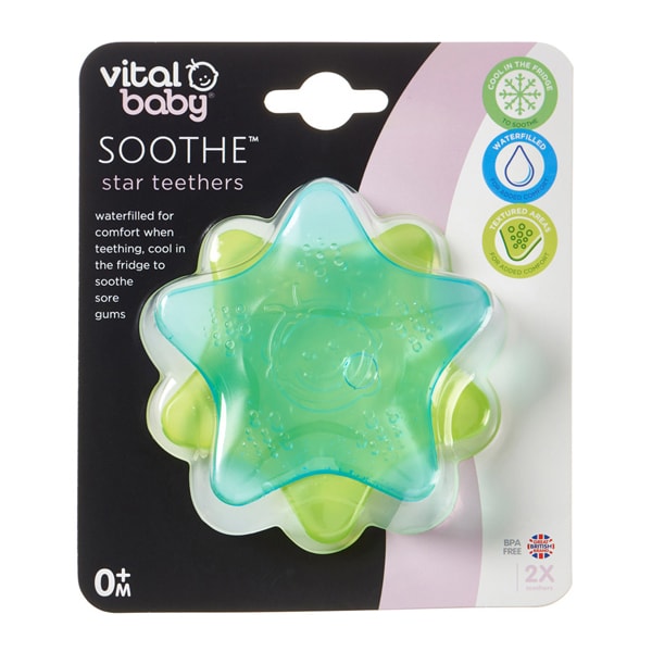 Vital Baby Soothe Star Teethers 2pk