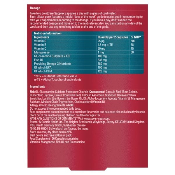 Seven Seas JointCare Supplex with Glucosamine