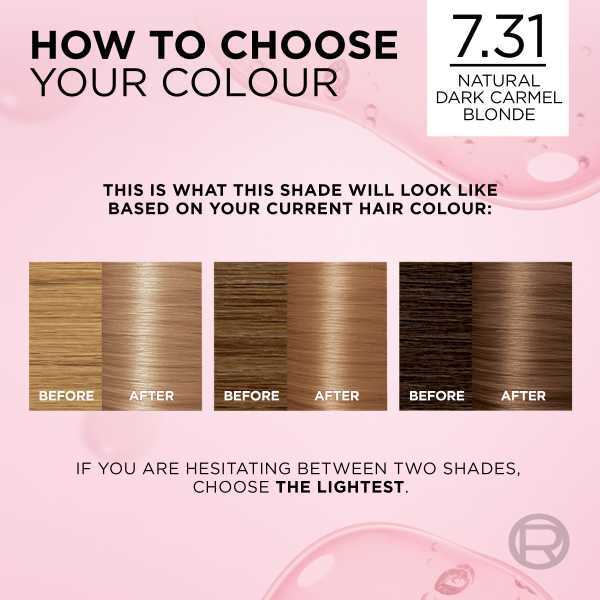 L'Oréal Excellence Crème 7.31 Natural Dark Caramel Blonde