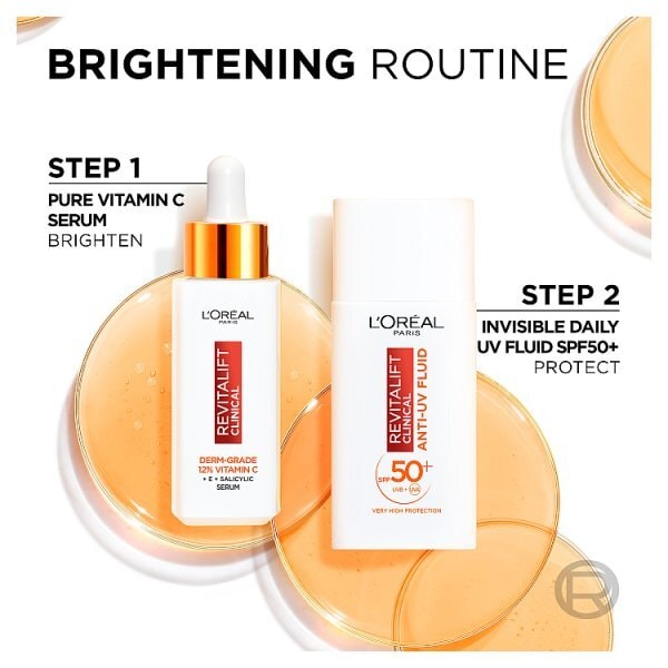 L'Oréal Paris 12% Vitamin C Serum & SPF 50 UV Fluid Duo 50ml