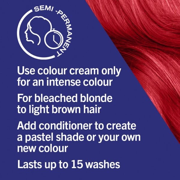 LIVE UltraBrights Semi-permanent Red Hair Dye Pillar Box Red