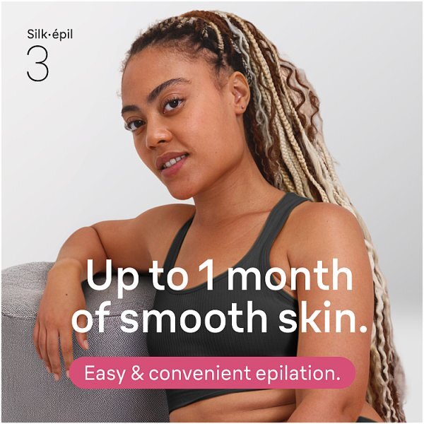 Braun Silk-Épil 3, Corded Epilator For Hair Removal, Se3-031