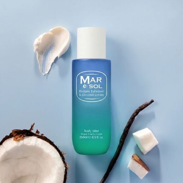 Mar E Sol Radiant Tuberose & Coconut Cream Body Mist 250Ml
