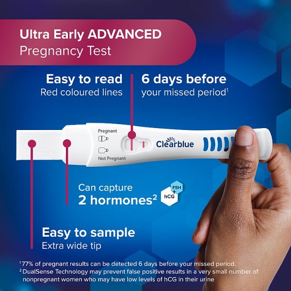 Clearblue Visual Early Advanced Stick Pregnancy 5Ct Csx12