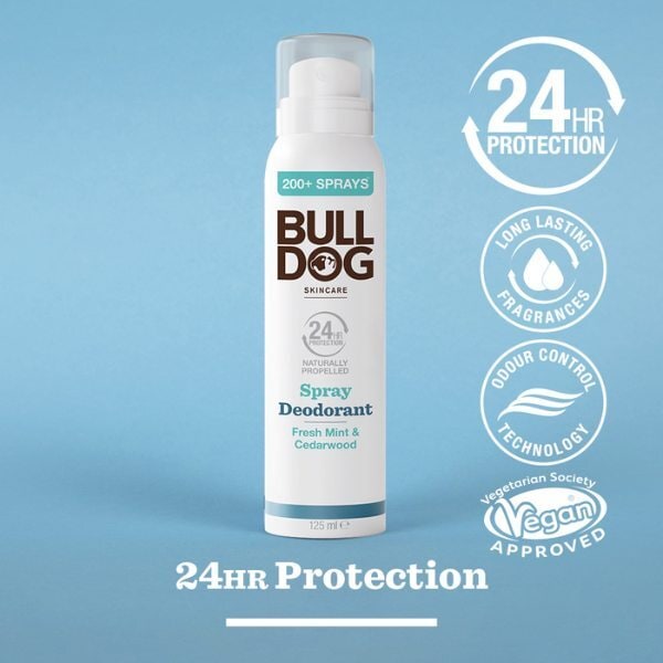 Bulldog Skincare  Fresh mint & Cedarwood Spray Deo 125ml