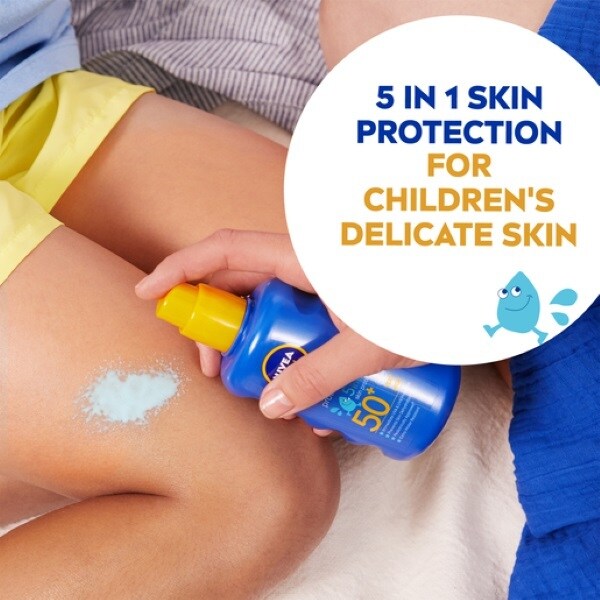 NIVEA SUN Kids Suncream Spray SPF 50+, Coloured, 200ml