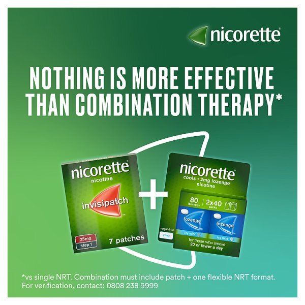 Nicorette® invisi Nicotine Patch 15mg 7 Step2 (Stop Smoking)