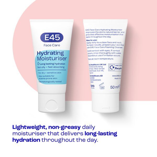 E45 Face Moisturiser For Dry & Sensitive Skin 50ml