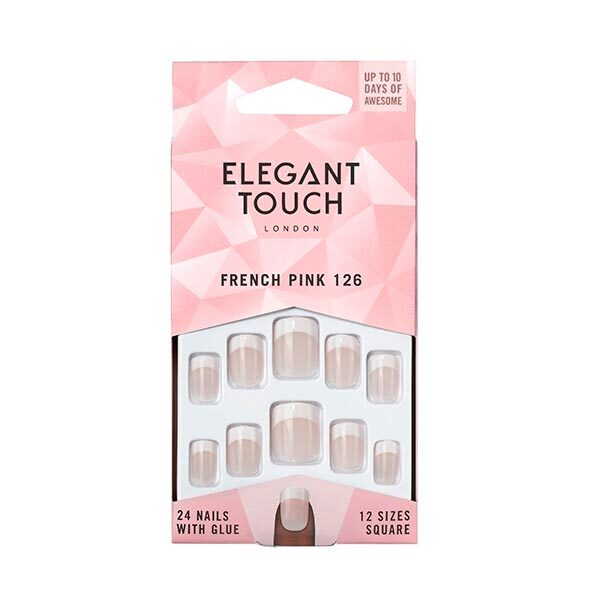 Elegant Touch French Nails - 126 Pink (S)