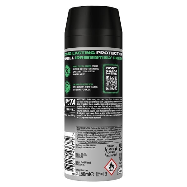 Lynx Jungle Fresh Anti-Perspirant Deodorant Aerosol 150 ml