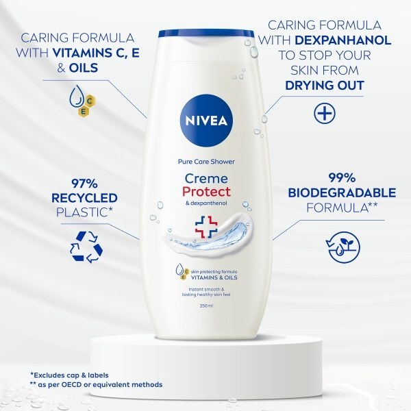 DNR DNR Nivea Creme Protect Care Shower Cream 250Ml