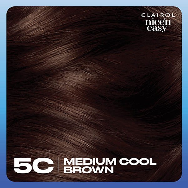 Clairol Nice'n Easy Hair Dye 5C Medium Cool Brown