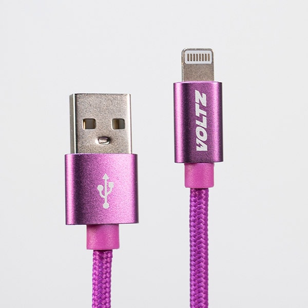 Voltz Usb To Lightning Cable Purple