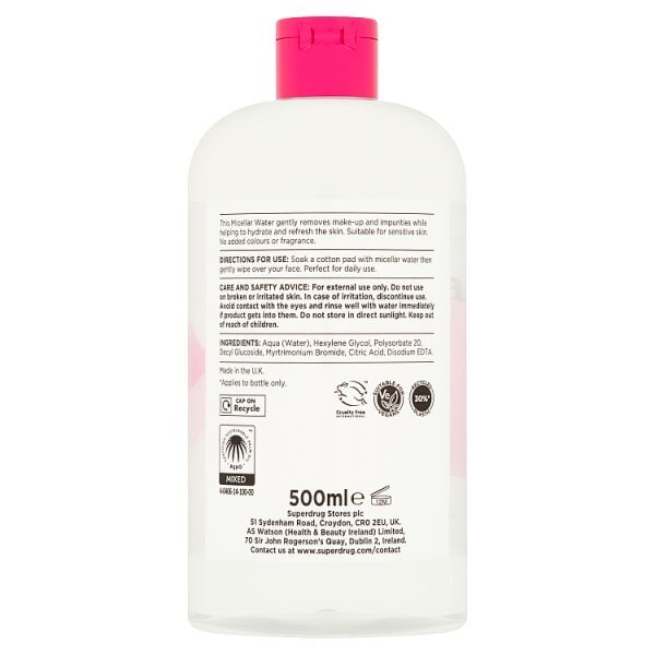Superdrug Skin Micellar Water 500ml