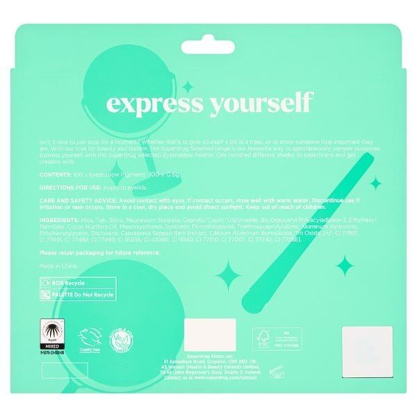 Selected By Superdrug Eyeshadow Palette Makeup Gift