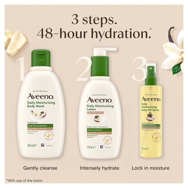 AVEENO Daily Moisturising Oil Spray Comforting Cocoa Vanilla 200ml