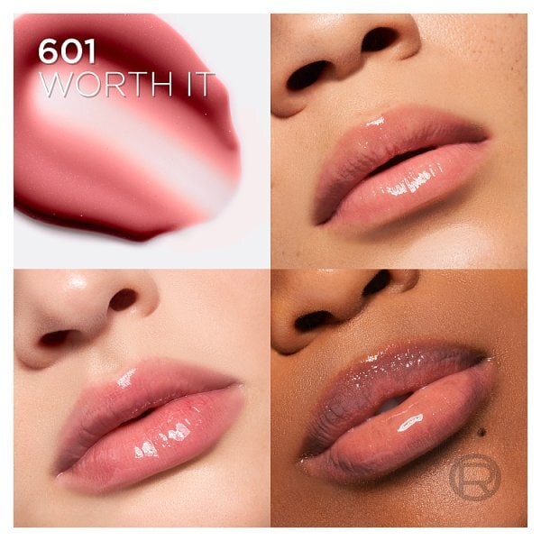 L'Oréal Paris Lip Oil, Plump Ambition with Hyaluronic Acid & Tripeptides, 601, 5ml