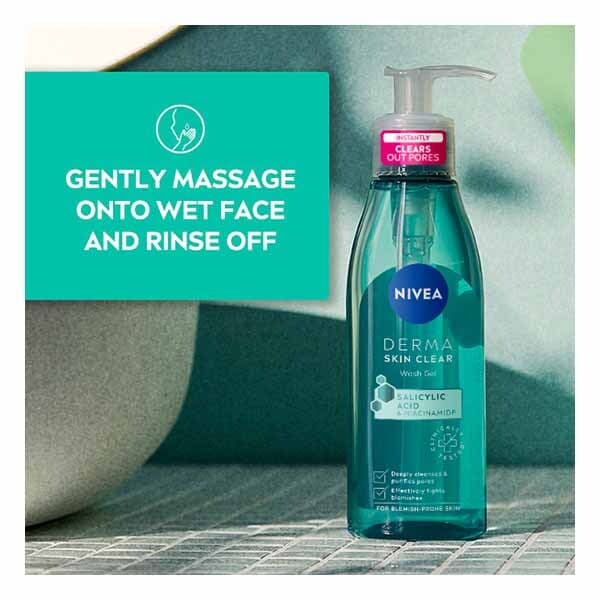 NIVEA Derma Skin Clear Wash Gel with Salicylic Acid 150ml