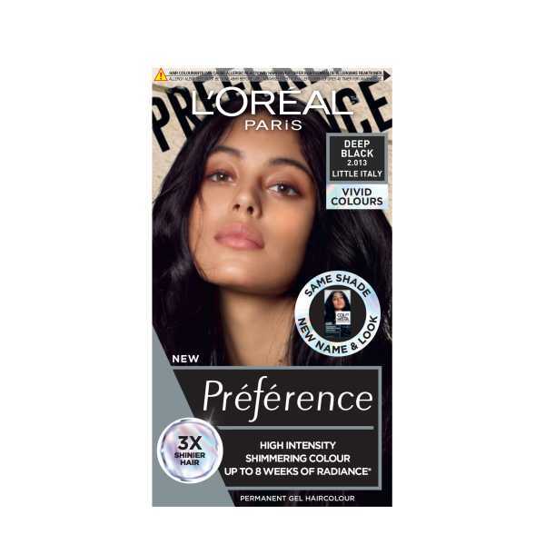 Preference Vivids (Colorista) Hair Dye Deep Black 2.01