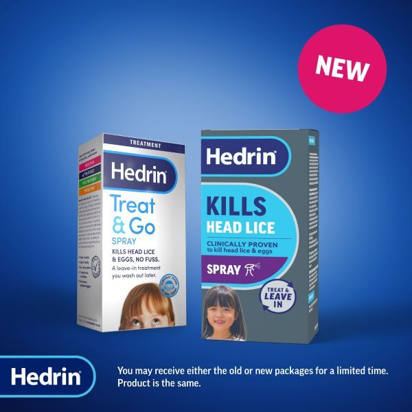 New Hedrin Head Lice 15 Minute Treatment 60ml Spray