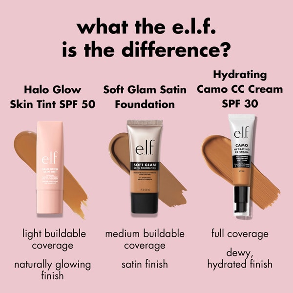 e.l.f. Halo Glow Skin TintÿFoundation - 50 10 Tan Neutral