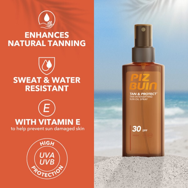 Piz Buin Tan & Protect Acc Oil SPF30 150ml