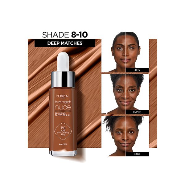 L'Oréal Paris True Match Nude Tinted Serum 8-10 Deep