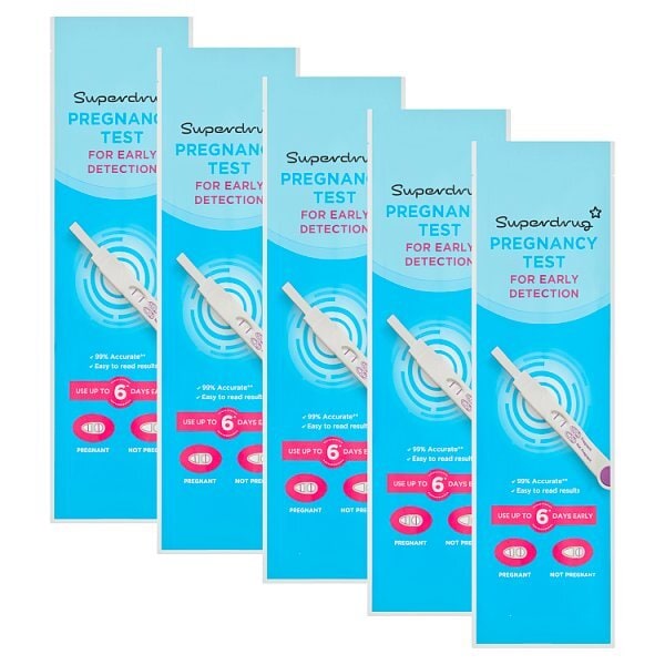 Superdrug Early Pregnancy Test Sticks 5 Pack
