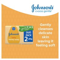 Johnsons Baby Soap Honey 90G 2Pck