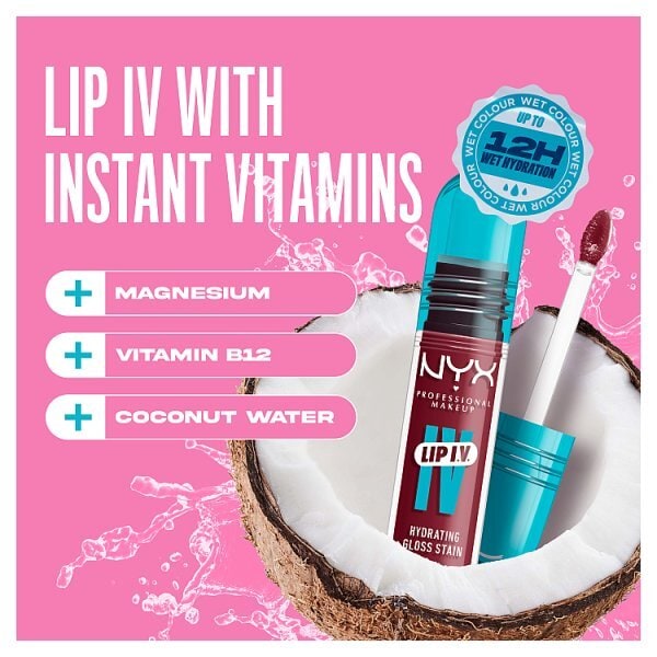 NYX Lip IV Hydating Gloss Stain Lip Gloss Bubblegum Burst 5ml