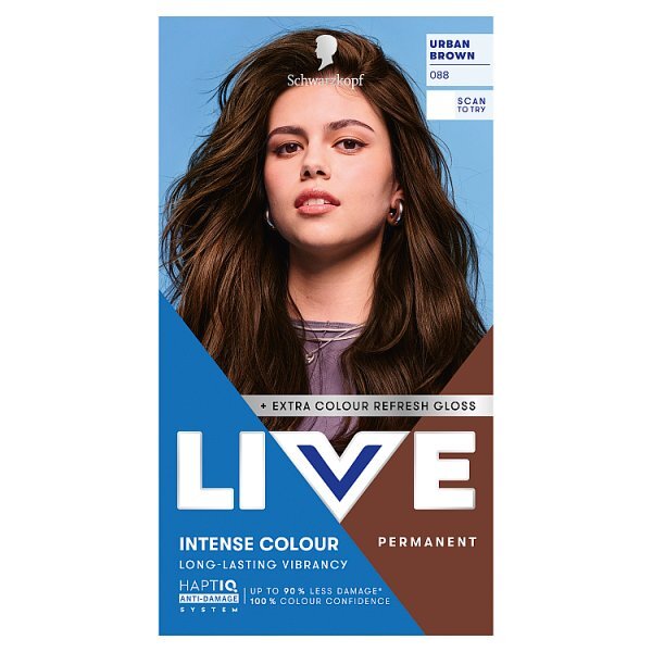 Schwarzkopf Live 088 Urban Brown Permanent Hair Dye