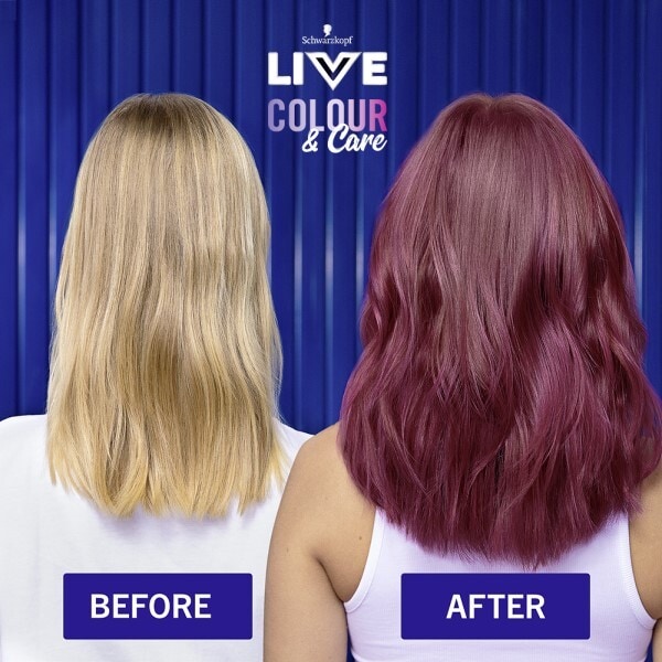 LIVE Colour & Care 5 Min Colour Hair Mask Velvet Plum 150ml