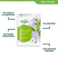 Simple Ultra Calming Hemp Biodegradable Sheet Mask 1Pc