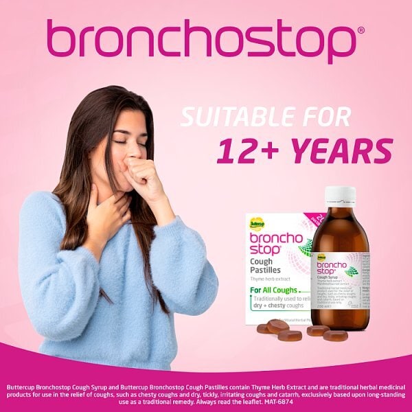 Bronchostop Cough Pastilles - Pack of 40 On-the-Go Pastilles