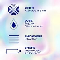 Durex Nude Condoms Enhanced Sensitivity Regular Fit 12s